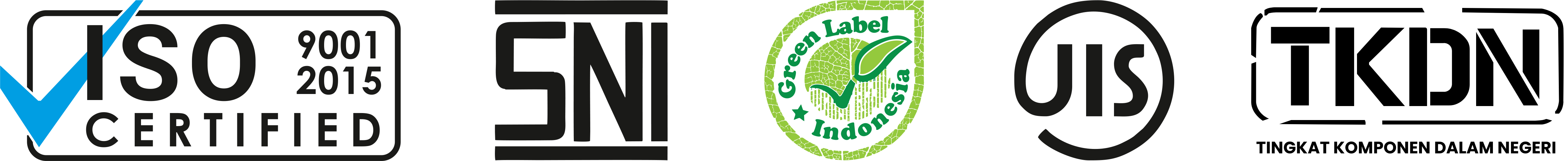 ISO 9001:2015, SNI, Green Label, JIS